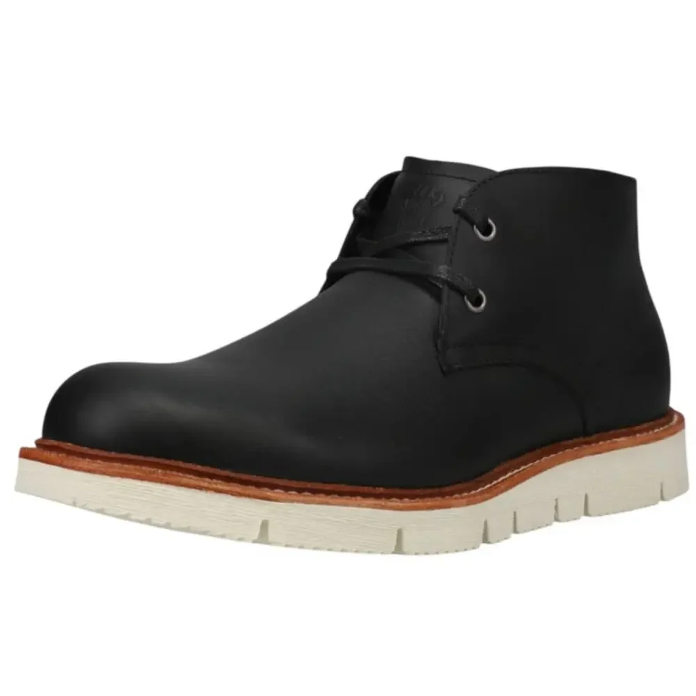 Georgia Boot Mens Small Batch Chukka Boots US 13 Wide EU 47 Black Leather SR EUC